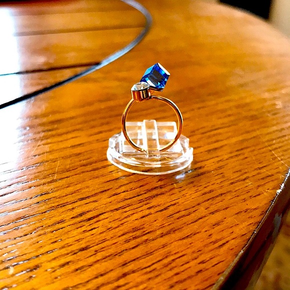 🎁 Unique fashion ring with stone and CZ - Picture 5 of 5